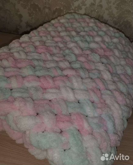 Плед детский вязаный ручная работа