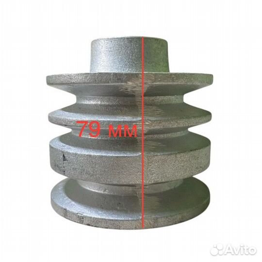 Шкив d-25 мм 3 ручья (металл) на мотобл. Ока/Каска