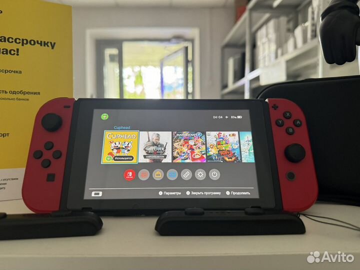 Nintendo switch 128 гб прошитая + 500 игр