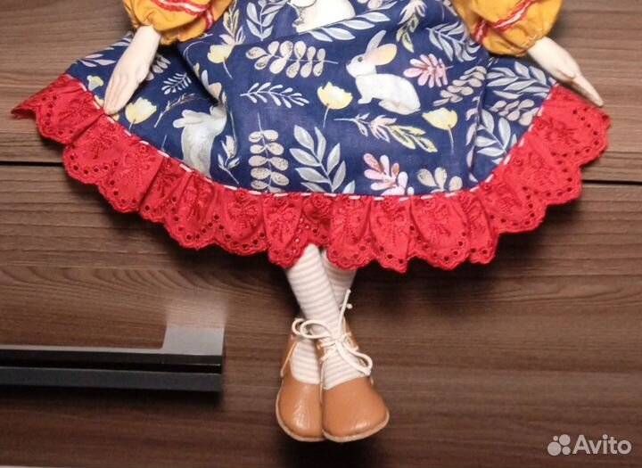 Текстильная кукла Тишенька, ручная работа