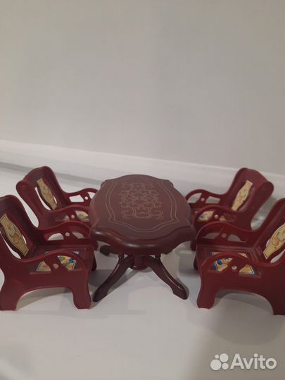 Набор мебели для кукольного домика(пластиковые)