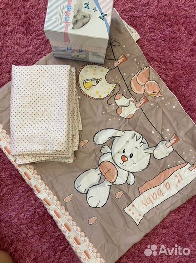 Новый комплект в детскую кроватку бамбук