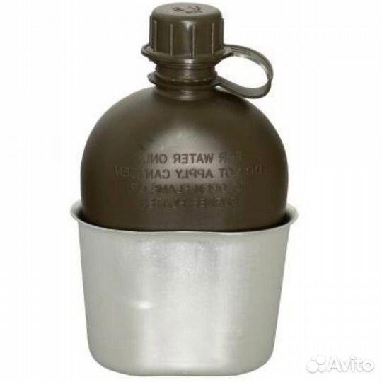 Армейская фляжка с котелком (Мох)