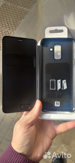 Чехол Wallet cover samsung для galaxy A6+ (2018)