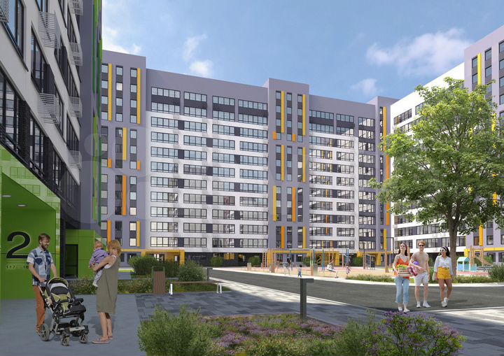 2-к. квартира, 52,8 м², 1/12 эт.