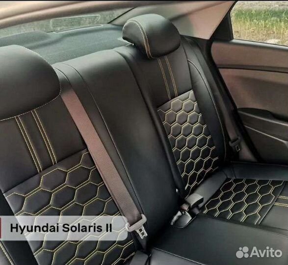 Авточехлы hyundai solaris 2