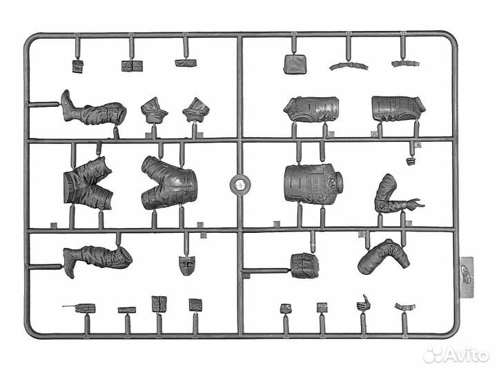 Сборная модель фигурка Лидер группы swat, 1/16