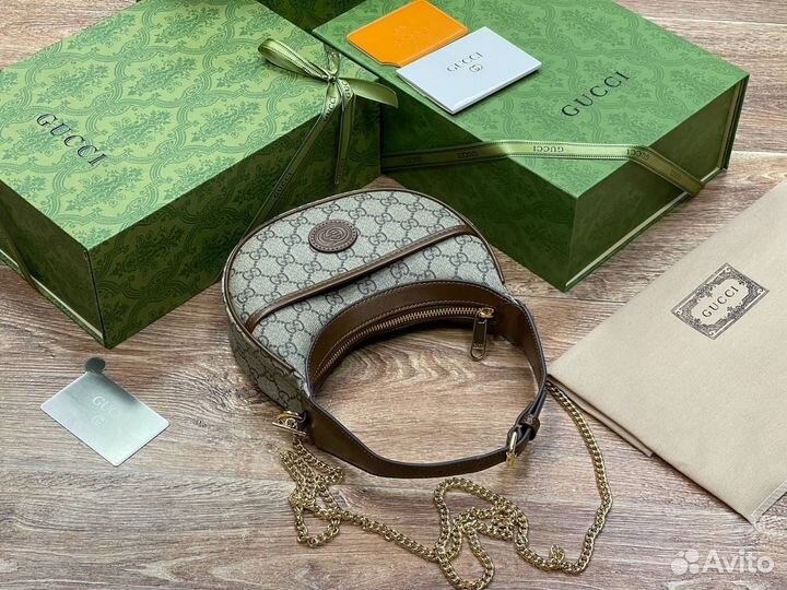 Сумка gucci half moon bag