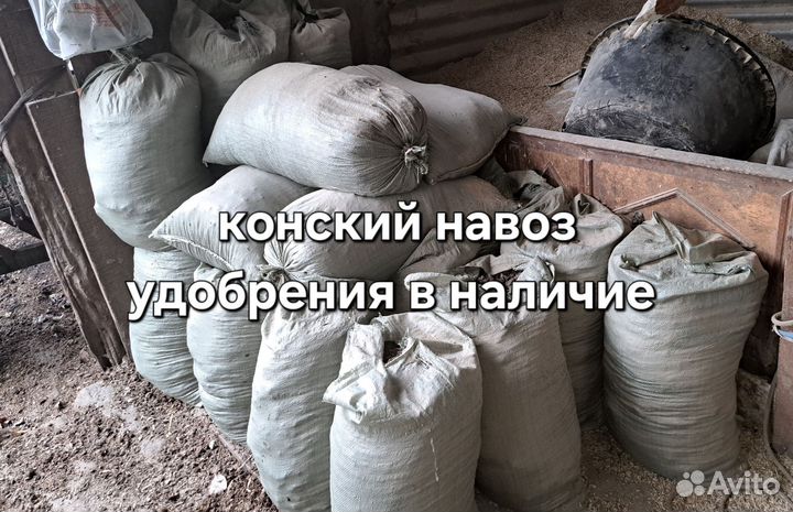 Навоз конский в мешках