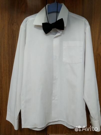 Рубашка 134 с бабочкой