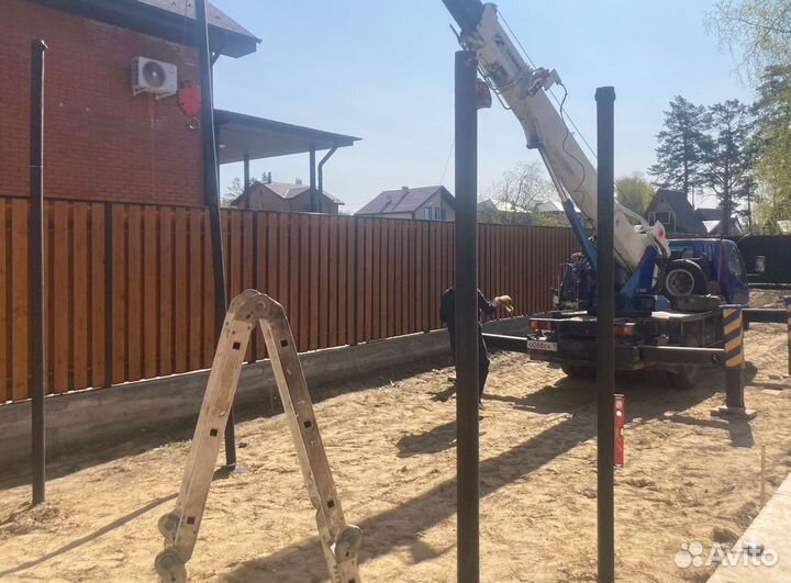 Винтовые сваи с монтажом