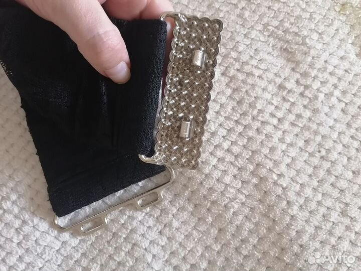 Ремень женский с гипюром