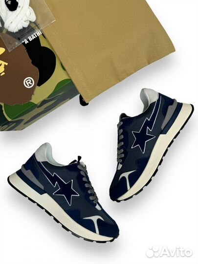 Кроссовки Bape Road Sta Sneakers Navy