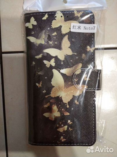 Новый чехол-книжка для телефона Xiaomi Redmi Note