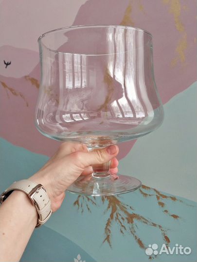 Ваза интерьерная стекло Бокал