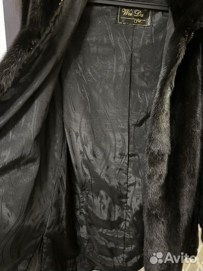 Шуба норковая 42 44 бу черная