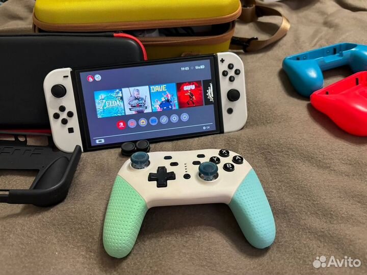 Nintendo switch oled прошитая 256 gb