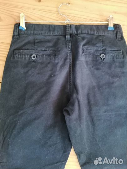 Брюки школьные синие