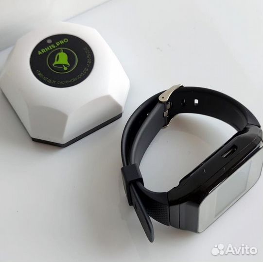 Кнопка вызова официанта, часы-пейджер персонала