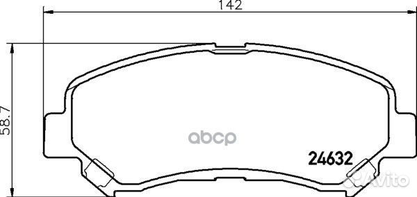 Снят, замена NP2048 Колодки тормозные дисковые