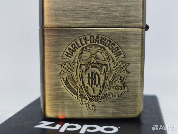 Зажигалка zippo armor harley davidson