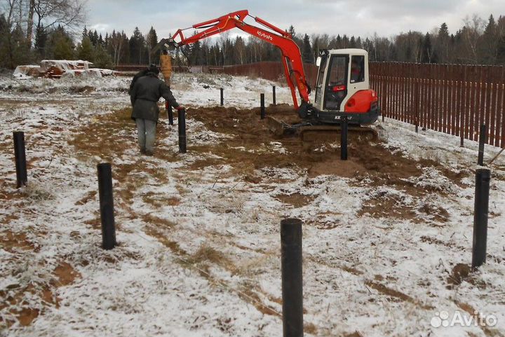 Винтовые сваи, закрутка сваи