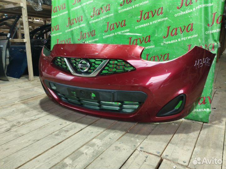 Бампер передний Nissan March K13 HR12DE 2017