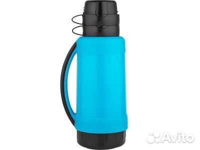 Термос 1,8л корпус пластик, колба стекло, 2чашки p