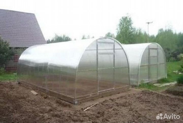 Теплицы двойная дуга