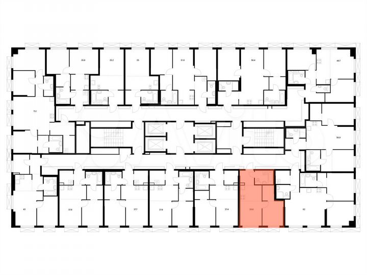 1-к. квартира, 33,6 м², 28/31 эт.