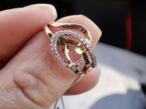 Золотое кольцо женское 17 размер