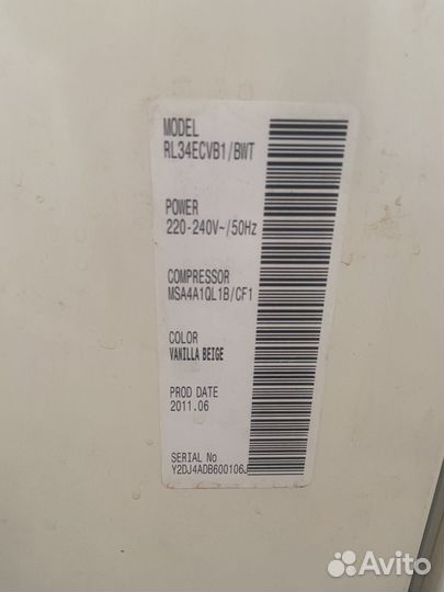 Холодильник Samsung RL-34 ecvb бежевый