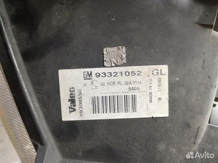 Фара передняя для Opel Meriva A 93321052