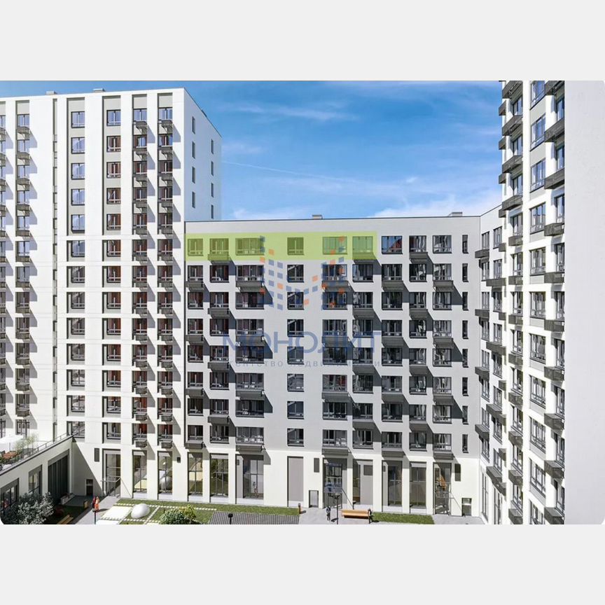 3-к. квартира, 53,4 м², 8/9 эт.