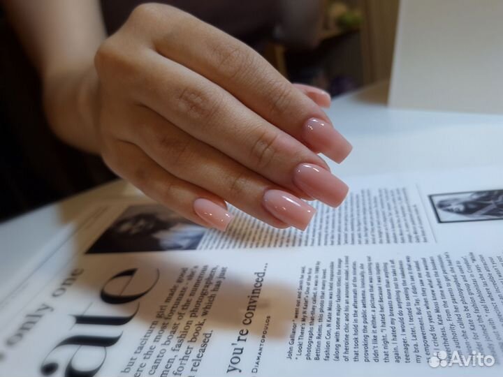 Маникюр, покрытие гель-лаком, наращивание