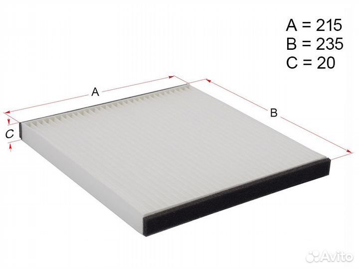 Фильтр салона toyota mark II/blit 00-07/verossa 01