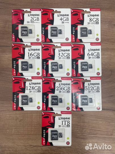 Карта памяти MicroSD Kingston 256 Gb