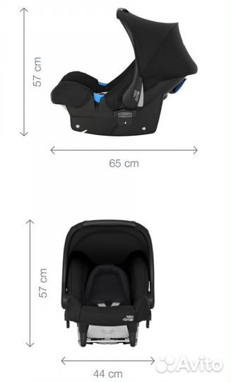 Автокресло 0+ Britax Roemer baby-safe с базой