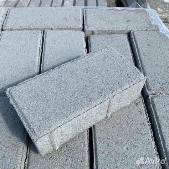 Брусчатка кирпич серый