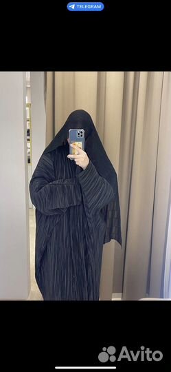 Накидка из жатой тканы