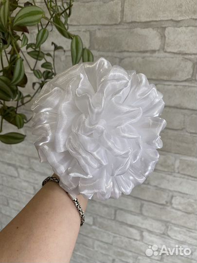 Бант белый 2шт