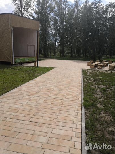 Тротуарная плитка Домино, Колор Микс Плато 60 мм