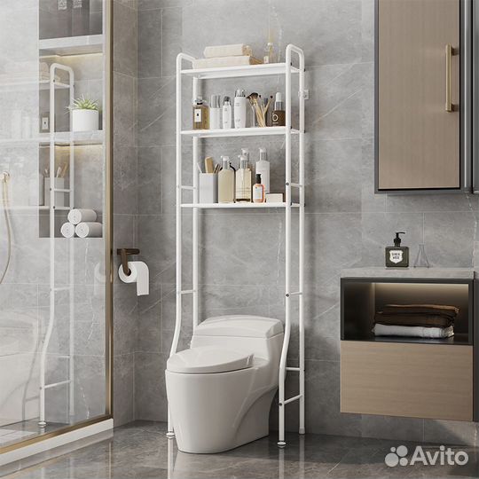 Полка стеллаж для ванной комнаты