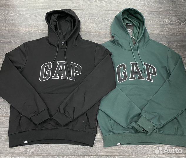 Худи Gap мужские новые черные зеленые