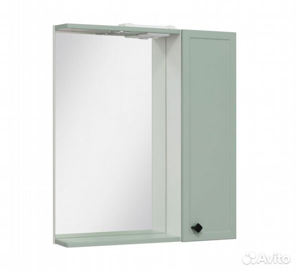 Зеркальный шкаф Runo правый мята Римини 65 (00-00