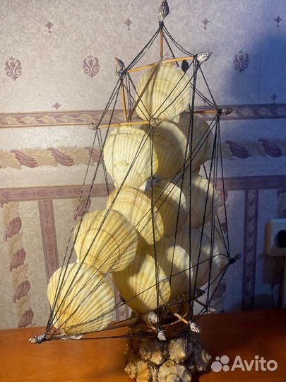 Корабль из ракушек