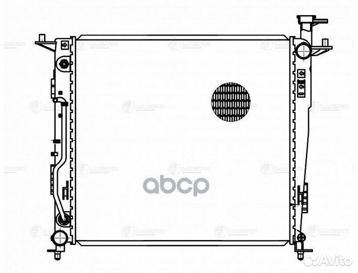 Радиатор KIA sorento III 2.2D AT 14- LRC 08129