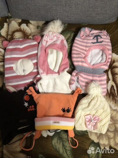 Шапка детская для девочки зимняя
