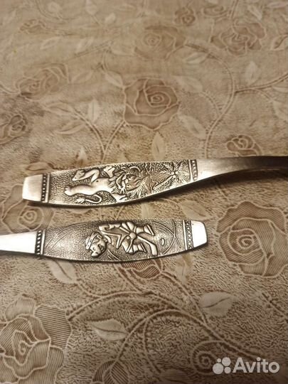 Ретро ложки с мульт персонажами СССР