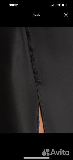 Платье вечернее атласное